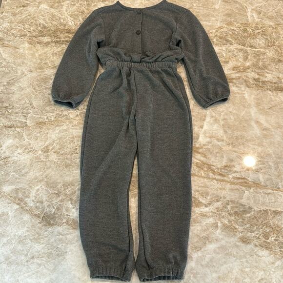 Zara Kids Gray Button Front Jumpsuit size 10 years - Picture 4 of 7